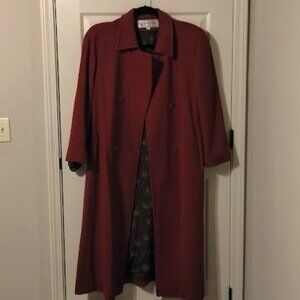 Vintage Evan Picone Wool Long Coat Size 16